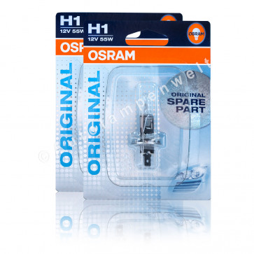 Osram Original H1 Halogen Scheinwerferlampe 2 Blister