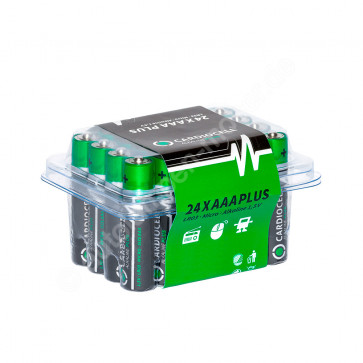 24x Micro AAA / LR3 - Batterie Alkaline, CardioCell PLUS, Erstausrüster Qualität, 1,5V, 24er Batteriebox, 24 Stück
