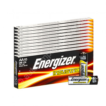 100x Mignon AA / LR6 - Batterie Alkaline,ENERGIZER Industrial,1,5V, 10x 10er Pack,100 Stück