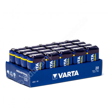 10x 9V E-Block / 6LP3146 - Batterie Alkaline, Varta Industrial 4022